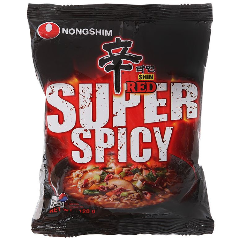 Mì Siêu Cay Shin Red Nongshim 120g