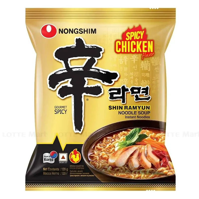 Mì Shin Ramyun Vị Gà Cay Gói 120G